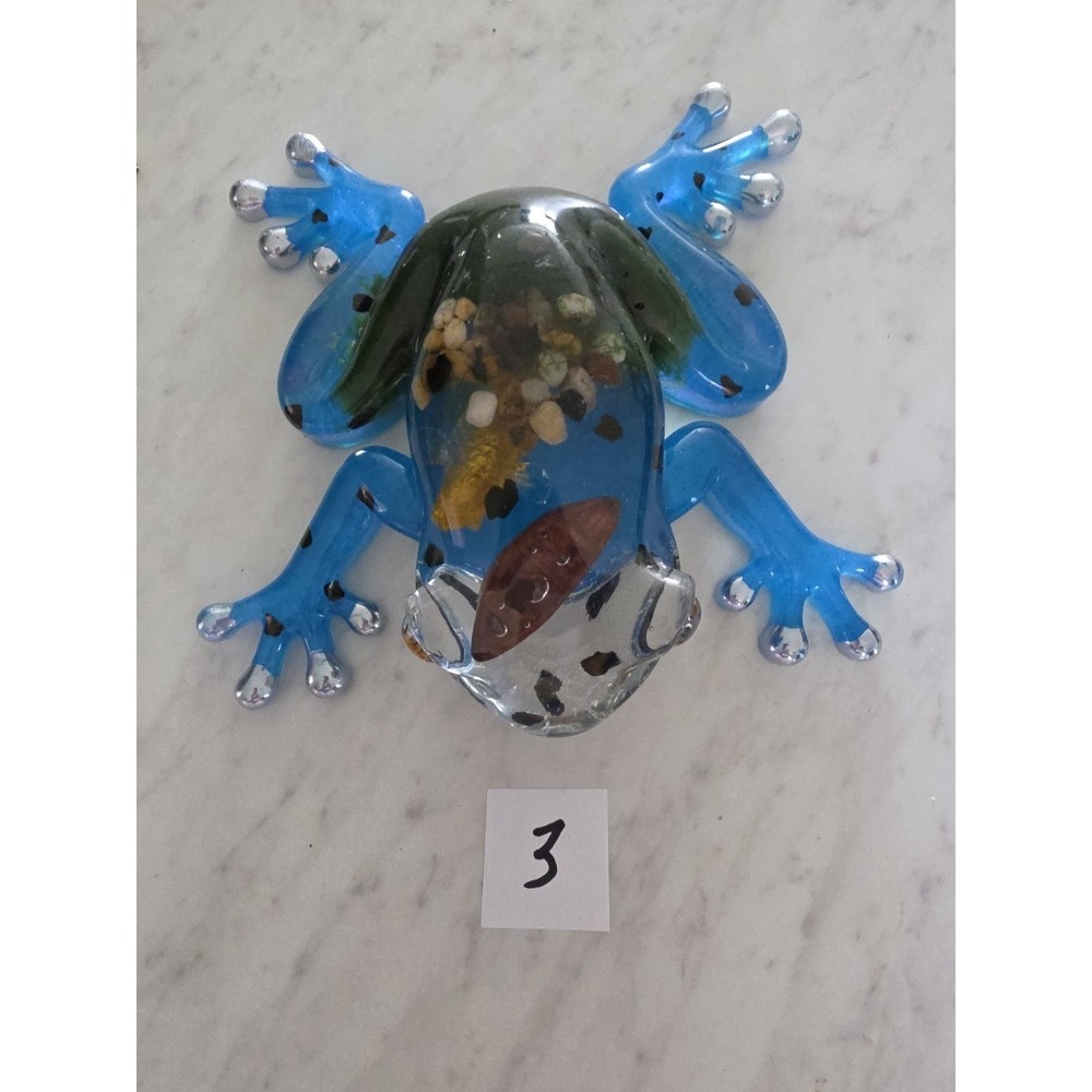 Large Handmade Resin Decorative Frog - Picture 7 of 13